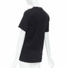 GIVENCHY I FEEL LOVE black cotton white print crew neck tshirt XS-5