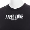 GIVENCHY I FEEL LOVE black cotton white print crew neck tshirt XS-7