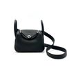HERMES Mini lindy - 黑銀-0