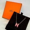 *SHIHNA名牌精品*HERMES POP H Pendant 立體玫瑰粉簍空項鍊/吊墜-1