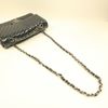 CHANEL 漆皮皮革Classic 25銀扣鏈帶肩背袋灰藍色-10