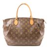 LOUIS VUITTON Monogram Turenne MM金扣手挽肩背兩用袋棕色-1