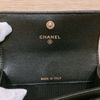 TW4099 Chanel 香奈兒大CCLogo 翻蓋卡包Cardholder Caviar黑金-8