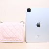 CHANEL(香奈兒) 23K 口蓋包 19cm 裸粉色 荔枝 晶片開 金扣-2