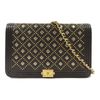 CHANEL 牛皮皮革Boy Chanel Wallet On Chain金扣鏈帶肩背袋-0