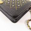 CHANEL 牛皮皮革Boy Chanel Wallet On Chain金扣鏈帶肩背袋-12