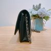 TW4166 Chanel香奈兒 經典鏈條翻蓋包菱格羊皮黑色銀扣 Wallet On Chain Black-3