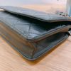 TW4166 Chanel香奈兒 經典鏈條翻蓋包菱格羊皮黑色銀扣 Wallet On Chain Black-6
