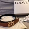 Loewe 雙面兩用皮帶 黑啡-1