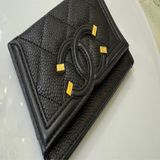 Chanel filigree vanity系列 卡片夾～黑色