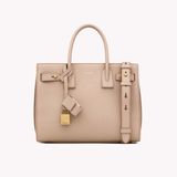 【SAINT LAURENT】【ysl】聖羅蘭 SAC DE JOUR粒面皮革柔軟BABY手袋-深米色