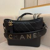 Chanel Gabrielle Hobo黑色流浪包新中小號