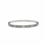 Cartier 卡地亞 Love 18K白金 窄版滿天星鑽石手環 Size 16 Bracelet