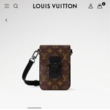 【僅離櫃】【100%全新】【徵主人】Louis Vuitton Lv老花 S-Lock 直式隨身錢包 肩背包 M81522
