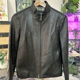 出清 Burberry 女生小羊皮騎士外套