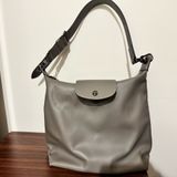 LONGCHAMP HOBO 斑鳩灰（二手） 114/10/12 購入