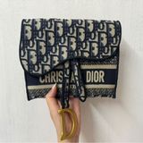 Dior Oblique 緹花 Saddle bag