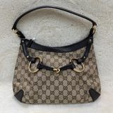 Gucci Horsebit 經典馬銜扣系列手提Hobo XC552