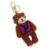 路易威登 Monogram Teddy Porte Cles LV 泰迪熊吊飾 M69854 Auth 184130M