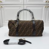 FENDI 老花 波士頓包 手提包 斜背包 肩背包 側背包