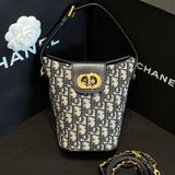 迪奧Dior 老花Montaigne迷你薯條包手提包斜挎包 金扣 附件 ：肩帶