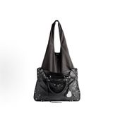 Balenciaga巴黎世家 機車包超大號單肩包手提包斜挎包 銀扣尺寸：44cm