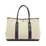 HERMES Garden Party PM Bolduc Ribbon 手提包 Toile H Toile H 皮革 米色 SHW