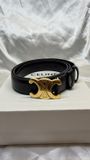 CELINE 經典凱旋門皮帶Medium Elegant Smooth Calfskin Black