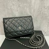 Chanel WOC 黑銀荔枝牛