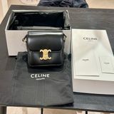 全新Celine Teen Triomphe（經典黑金釦）