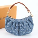 全新，路易威登 Monogram Denim Pochette Ballet M13571 女士雙肩包/手提包。