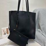 YSL Saint Laurent 聖羅蘭Shopping Tote 黑色 牛皮 托特包