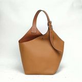 LOEWE 棕色牛皮Balloon氣球包水桶包肩背包