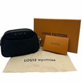 【美收精品】 Louis Vuitton  黑色壓紋肩背包 C-667【隔月月中將轉賣至日本 上架期限30天】