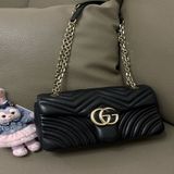 GUCCI marmont 26 新款 黑色 小羊皮 25年新款