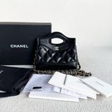 🌷迷你可愛帶票帶膜！Chanel 香奈兒 31bag super mini