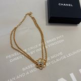 CHANEL 太陽花珍珠頸鏈