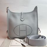 愛馬仕 Hermes 伊芙琳Evelyne 29 聖杯藍 Tc皮 銀扣 Y刻