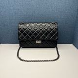Chanel香奈兒2.55系列 黑色 單肩斜挎包 97新