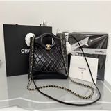 CHANEL《全新》31 Mini 購物袋 黑金｜Mini 31 Shopping Bag｜鏈帶肩背包｜晶片款 全新全配