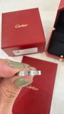 美兔精品Cartier經典鉑金 Pt950 戒指 50號：草寫單鑽戒