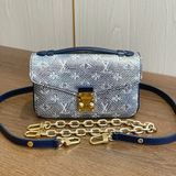 路易威登/Louis Vuitton 限量 Metis 炫彩牛仔老花橫版 法棍郵差包