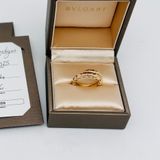 BVLGARI 寶格麗 黃金色 蛇戒 蛇形 戒指 L碼，25年保卡