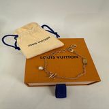 Lv 金色lconicLouisa珍珠吊飾可調手鏈
