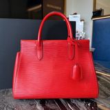 Louis Vuitton 路易威登 marly水波紋紅色手提斜挎包 經典水波紋設計 內里紅色 配肩帶 可手提可斜挎 尺寸：26*19*12