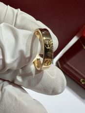 99新 Cartier 卡地亞love18k黃金窄版51號-1