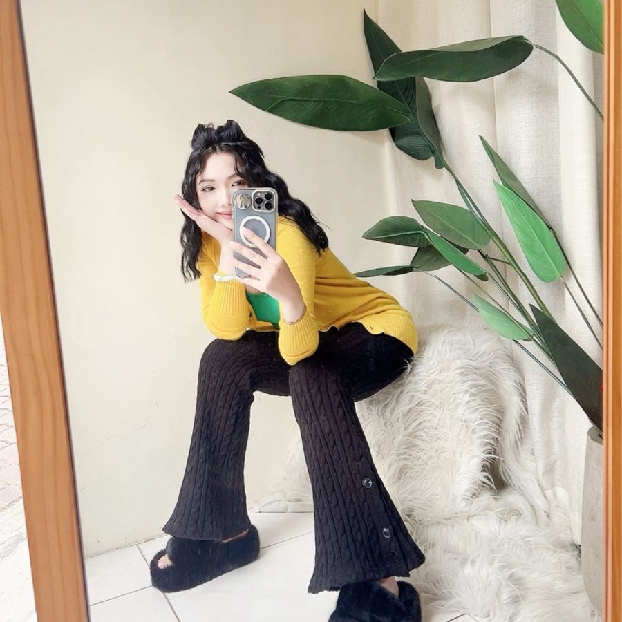 鵝黃色長版軟綿開襟外套 古董羊絨羊毛衣毛衫cashmere sweater-5