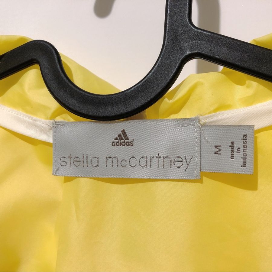 adidas 愛迪達 Stella McCartney 聯名款 防風 防撥水 運動 連帽外套 螢光黃/橘-6