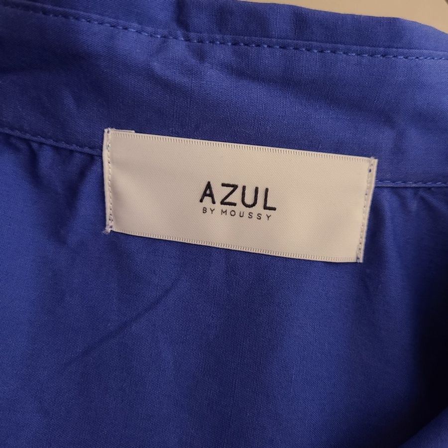 日本品牌AZUL by moussy寶藍色襯衫-3