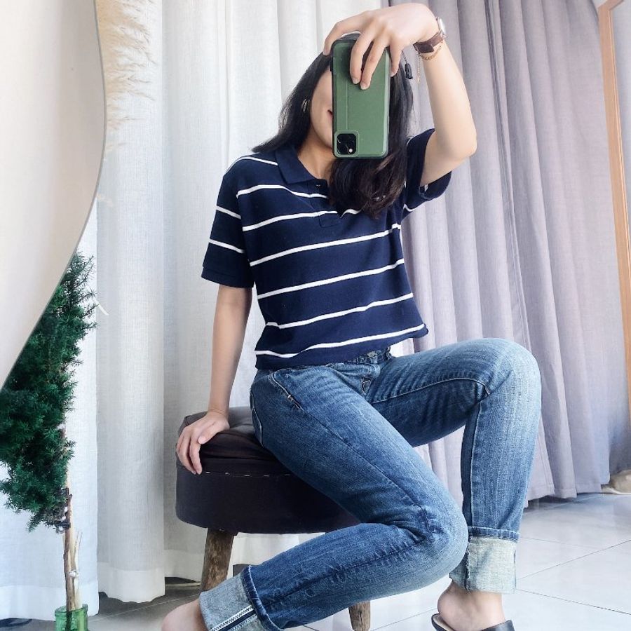 levis / W28 女丹寧棉質牛仔長褲 古著鉛筆褲窄管褲vintage pants-8